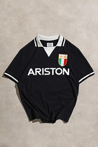 Overdrive Retro Jersey 1986-87 Regular Fit Black Jersey Short Sleeve Tshirt