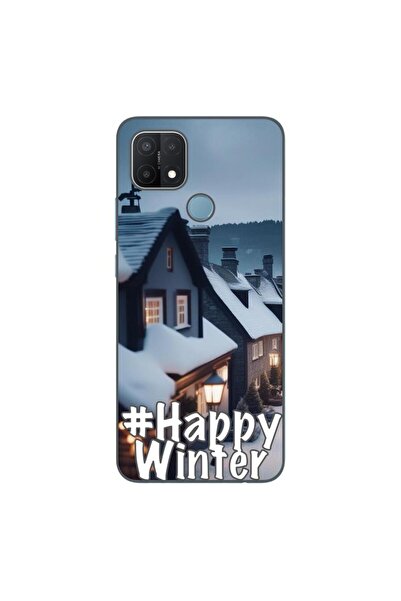 OEM Husa compatibila cu Oppo A15 si A15s Silicon Gel Tpu Model Happy Winter