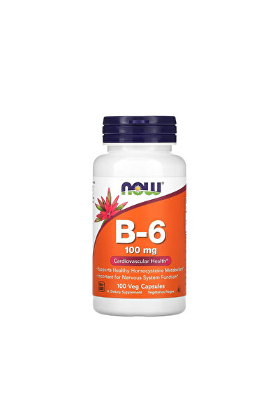 Now Foods Витамин Б-6 100мг 100 капсули
