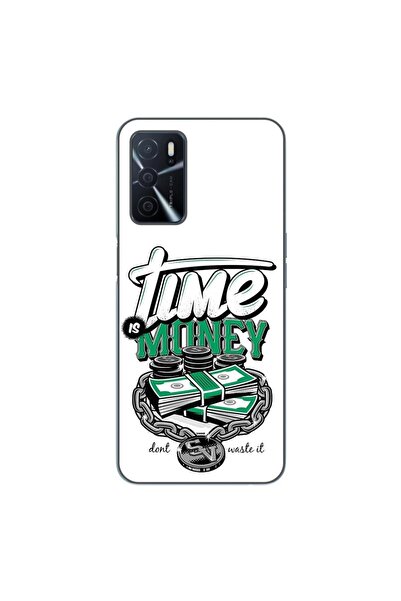 OEM Husa compatibila cu Oppo A16 Silicon Gel Tpu Model Mesaj Time Is Money