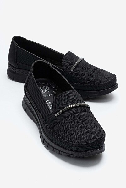CCWAY AYAKKABI Pantofi casual Stoned pentru femei BLACK DENIM BLACK