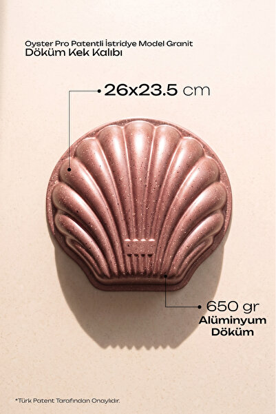 Perotti Oyster Pro Rose Oyster Special Design Cast Cake Mold