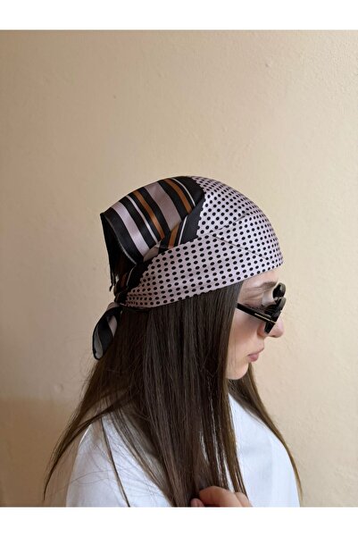 sema aksesuar Women's Polka Dot Patterned Scarf Bandana - Gift