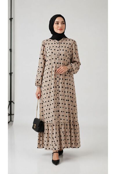MOT Buttoned Comfortable Fit Long Dress