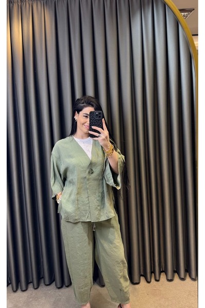 Nisam Silk Tencel Jacket Set
