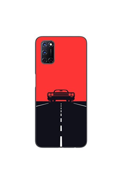 OEM Husa compatibila cu Oppo A72 Silicon Gel Tpu Model Red Sky Muscle Car