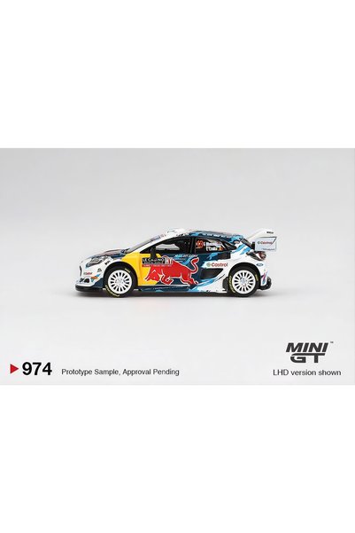 mini gt نموذج سيارة فورد بوما رالي 1 إم-سبورت فورد دبليو آر تي 2024 رالي مونتي كارلو/ الصين MGT00974 بمقياس 1/64