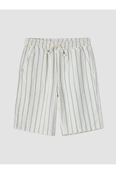 LC Waikiki Pantaloni scurți Bermuda pentru băieți cu talie elastică (S6)