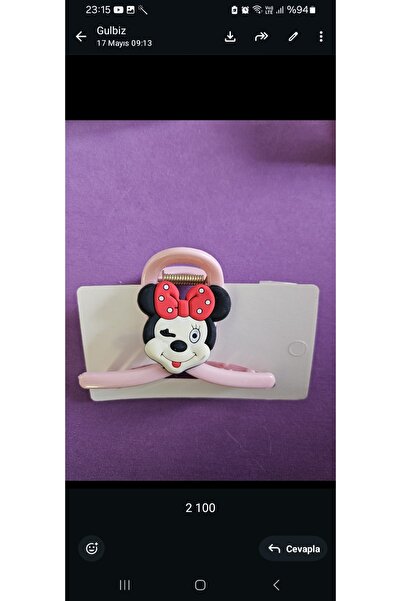 NO BRAND Minnie Mouse Themed Hair Clip