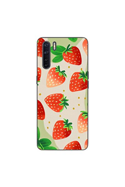 OEM Husa compatibila cu Oppo A91 Silicon Gel Tpu Model Capsuni Pattern