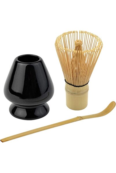 Arabest 3-Piece Matcha Tea Set,Traditional Bamboo Whisk,Whisk Holder,Tea Spoo...