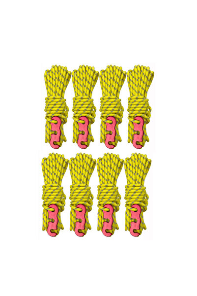 Choice3 8pcs 4 Outdoor Tent Ropes, Reflective Ropes Canopy Ropes Reinforced W...