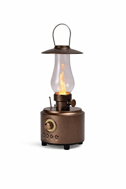 BaoBao Vintage LED lantern with realistic flame effect, rechargeable, ambient...