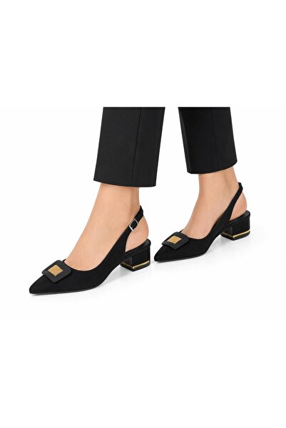 TRENDYSHOSE 102 Comfortable Thick Heel Guaranteed Women's Open Back Shoes