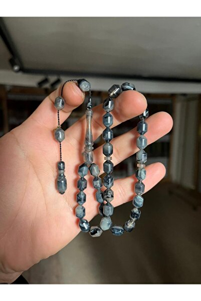 TTS TÜRK TESBİH SANATI Extreme Cut Fire Amber Prayer Beads