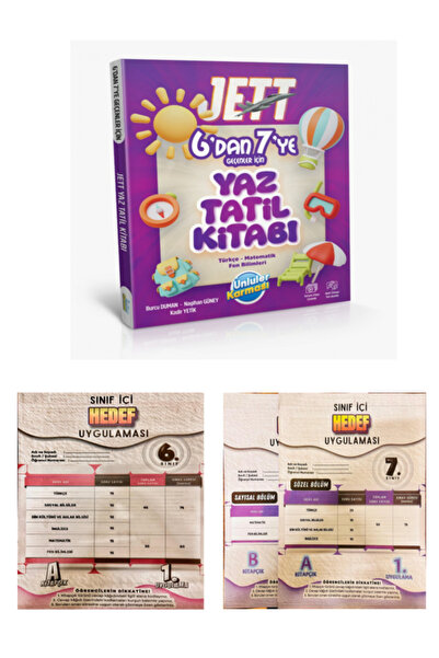 Ünlüler Karması Yayınları JETT 6'DAN 7'YE GEÇENLER İÇİN YAZ TATİL KİTABI + 6....