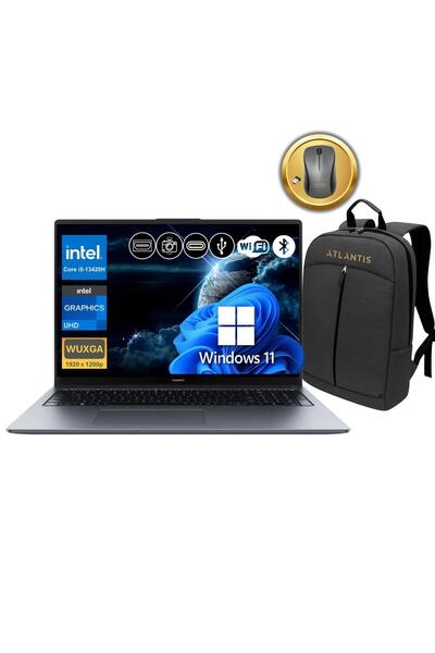 Huawei MateBook D16 i5-13420H 16GB RAM 1TB SSD 16" IPS W11Pro Notebook+ Çanta...