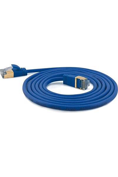 Wantec Cablu patch SSTP CAT7 Ste. CAT6a d=4mm 1,00m albastru