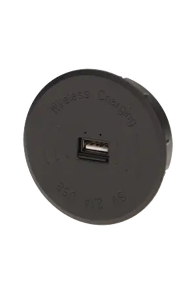 Orno Încărcător wireless pentru smartphone cu port USB, negru, OR-AE-1367/B