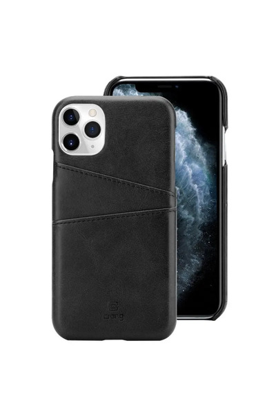 Crong Neat Cover - Etui iPhone 11 Pro z kieszeniami (czarny)