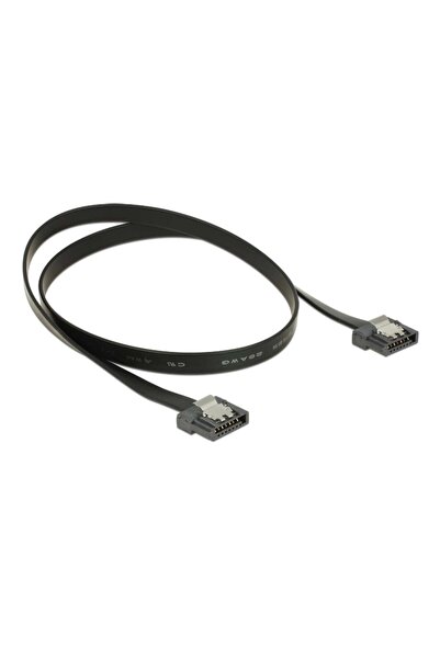 DELOCK Cablu SATA III la SATA tată/tată 0.50m FLEXI negru