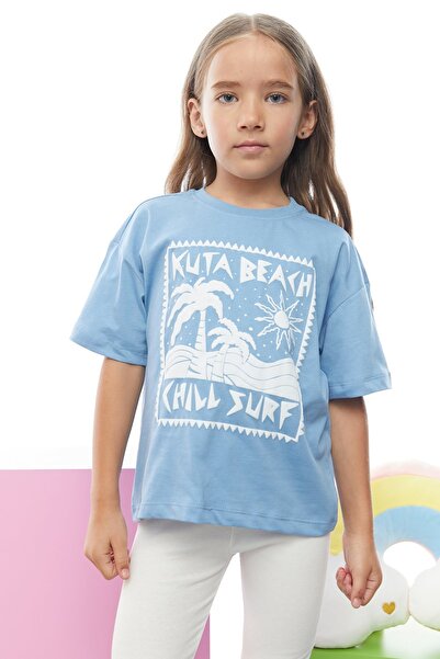 PAULMARK Tricou pentru fete Embossing cu imprimeu