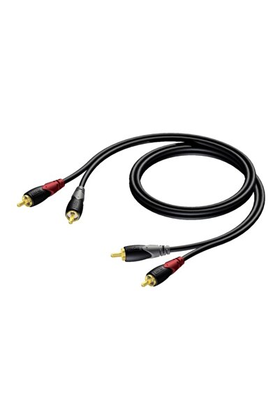 PROCAB Cablu RCA (Cinch) x2 - RCA (Cinch) x2 5m negru (CLA800/5)