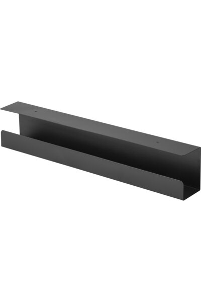EQUIP 650863 Organizator cabluri de birou, tavă pentru cabluri, negru, 1 bucată