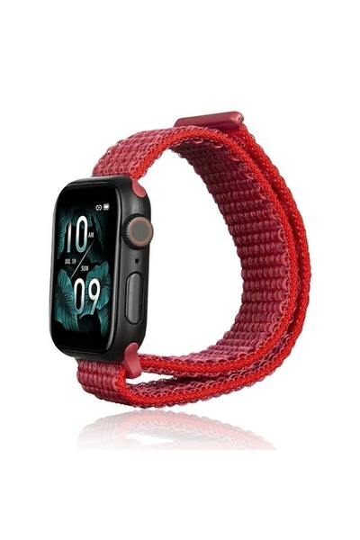 Beline Curea Apple Watch din nailon 38/40/41mm roșie