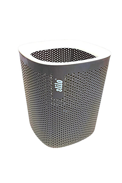 Stilo Plastic Mesh Two-Tone Trash Bin (Bg)