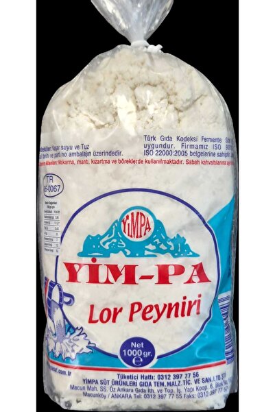 Yimpa Lor Peyniri 1000gr.