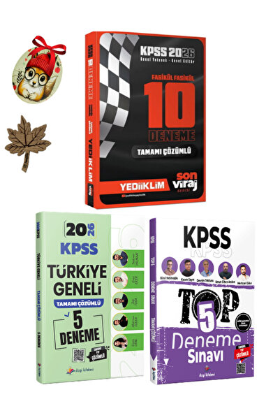 Yediiklim Yayınları Yediiklim 2026 KPSS Son Viraj Gy-Gk 10 Deneme & Dizgi Kit...