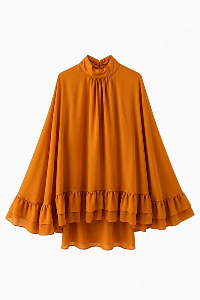 HANIQA Jessica Fabric Draped Blouse