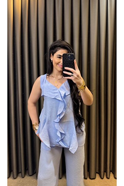 Nisam Ruffled Pants Set