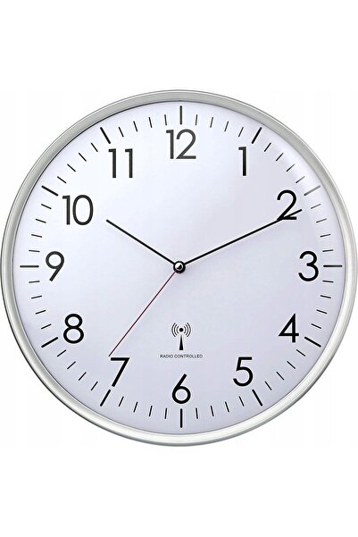 TFA Dostmann TFA 60.3514 white/silver Analogue RC Clock