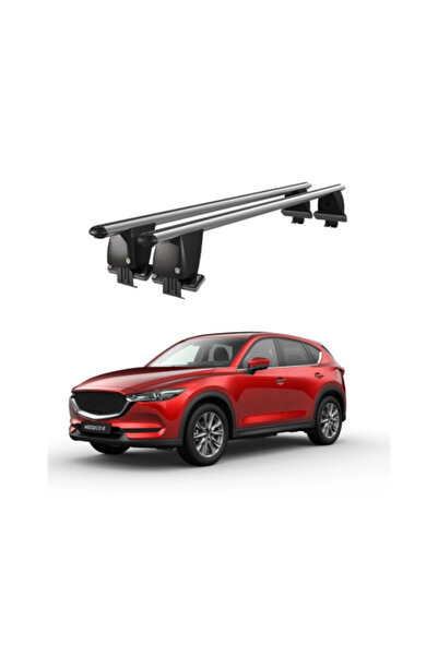 OEM Bare transverse luggage rack aluminum mazda cx-5 kf 2017-> silver or blac...