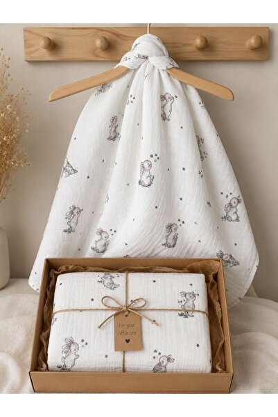 Heianmono Kids Müslin Bebek Battaniyesi %100 Pamuk (80x80 cm)
