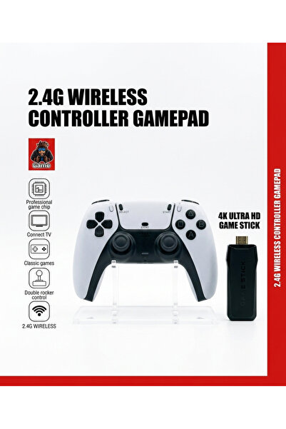 Game Kablosuz Çift Kol Oyun Konsolu 4k | Stick | 2.4g Gaming Atari