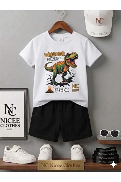 NC Nicee Clothes LETNJA DEČJA MAJICA I KRATKE HLAČE UNISEKS (ŠTAMPA SVETA DIN...
