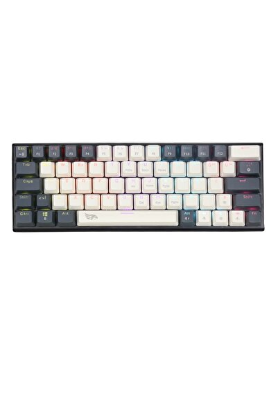 gameagle RGB Gaming Klavye Kablolu Mekanik Hot Swap 61 Tuşlu Double Shot Örgü...