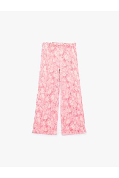 Koton Pantaloni largi cu model cu talie elastică