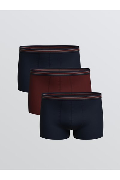 LC Waikiki Boxeri bărbați din bumbac elastic, croială standard, pachet de 3