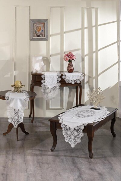 Çeyiz Diyarı Set de sufragerie Elisya 5 piese crem