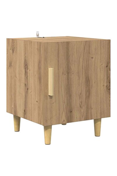 vidaxl Dulap de noapte Stejar Artizanal 40 x 40 x 50 cm Lemn compozit