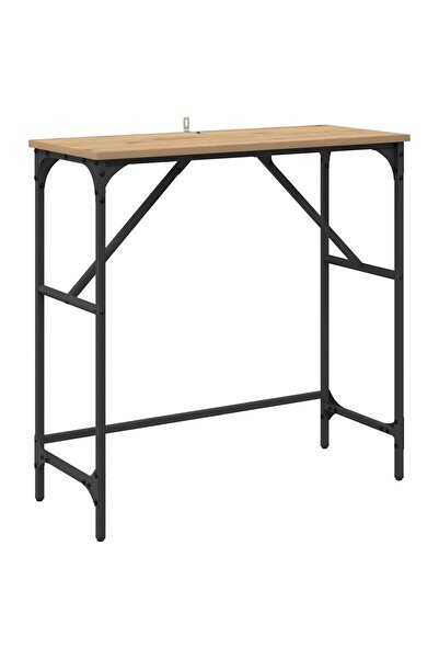 vidaxl Masă de consolă Stejar Artizanal 75 x 32 x 75 cm Lemn compozit