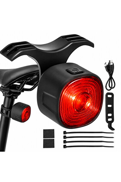 zola Stop bicicleta LED, 17 LED-uri, 6 moduri iluminare, USB-C, IP66, montare...