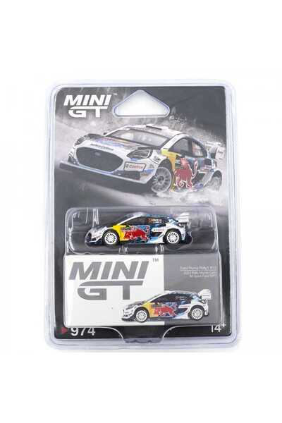 mini gt 1:64 Ford Puma Rally1 #13 M-Sport Ford WRT 2024 Rally Monte Carlo Bli...