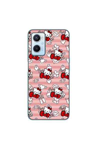 OEM Husa compatibila cu Oppo A96 4G Silicon Gel Tpu Model Hello Kitty Roz Pat...