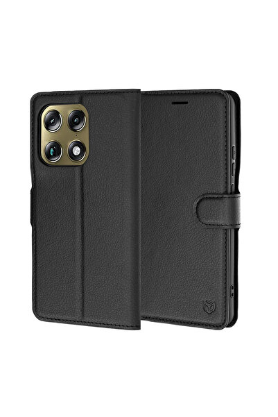Techsuit Husa pentru Motorola Signature, Leather Folio, protectie antisoc, negru