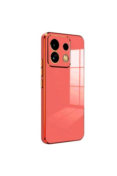 Generic Brand Xiaomi Redmi Note 13 Pro 5g Compatible Case Volet Silicone - Red